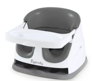 Photo 1 of Ingenuity Baby Base 2-in-1 Booster Feeding and Floor Seat with Self-Storing Tray --missing back of seat--