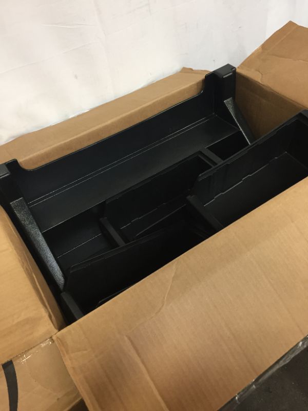 Photo 1 of Cambro 12RS12110 Versa Organizer Rack, Black, 12 Bins