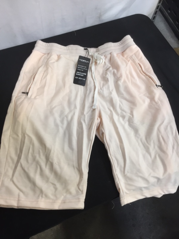 Photo 1 of INCERUN CREAM LIGHT YELLOW SHORTS XL