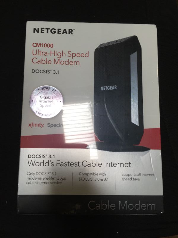 Photo 2 of NETGEAR CM1000 UltraHigh Speed Cable Modem  DOCSIS 31 Certified for XFINITY by Comcast CM1000