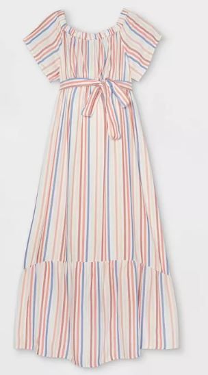 Photo 1 of Women's Short Sleeve Woven Maternity Dress SIZE X-SMALL