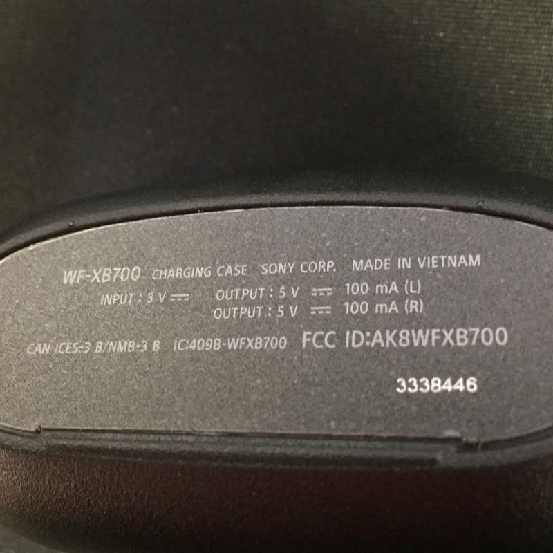 Photo 4 of Sony WF-XB700 Extra Bass True Wireless Headphones - Black