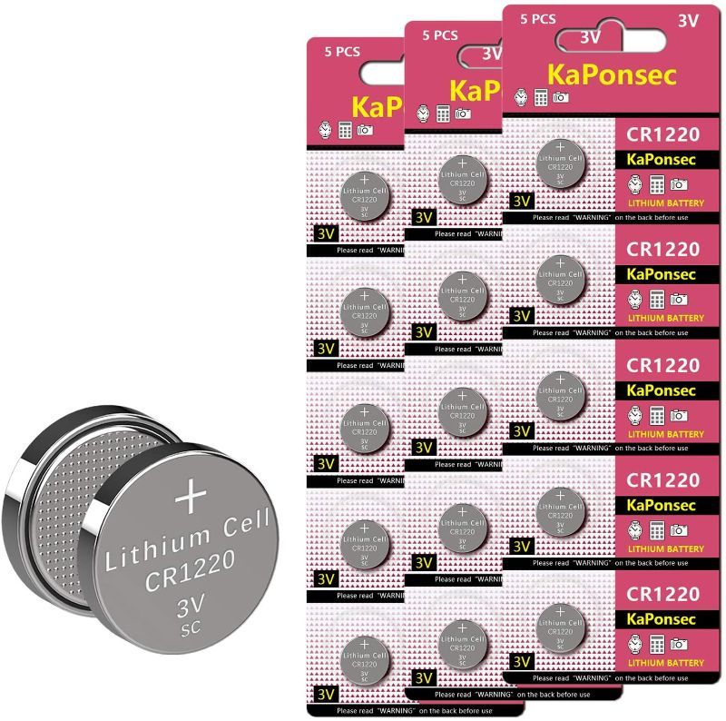 Photo 1 of 15 Pack 30 PIECE CR1220 3V Lithium Button Battery CR1220