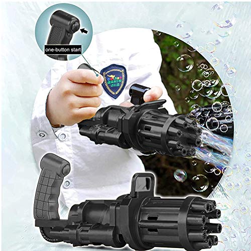 Photo 1 of Gatling Bubble Machine Bubble Maker with 8-Hole Huge Amount, Gatling Bubble Machine 2021 Summer Gifts for Boys and Girls