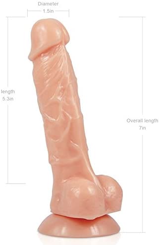 Photo 1 of 7.1 INCH PERFECT SIZE DILDO BACK RELIEVES FLESH COLORED