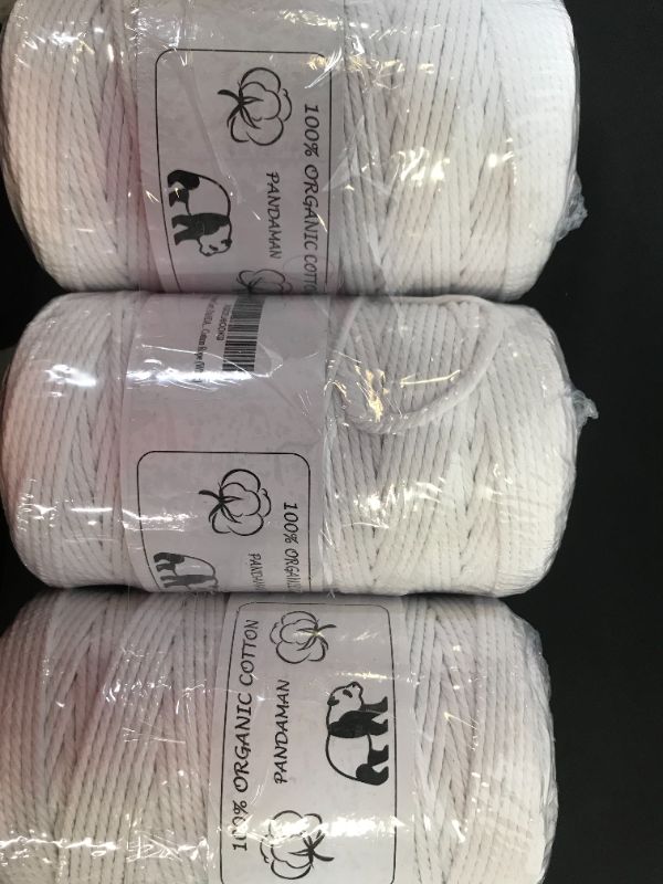 Photo 1 of 3 packs of cotton rope 