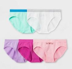 Photo 2 of Girls' 5pk Butterfly Seamless Hipster --PACKAGE WAS OPENED BUT ALL ITEMS ARE THERE--