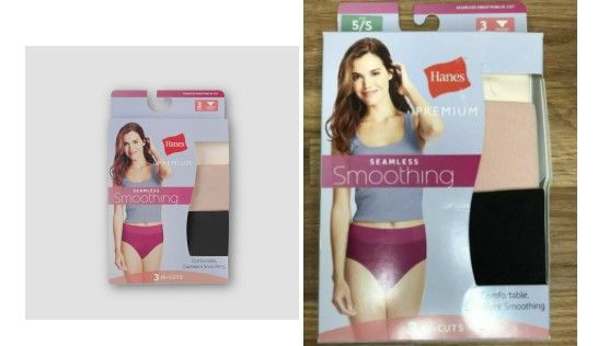 Photo 1 of Hanes Premium Women's Smoothing Seamless 3 Pack Hi-cut small--PACKAGED WAS OPENED --