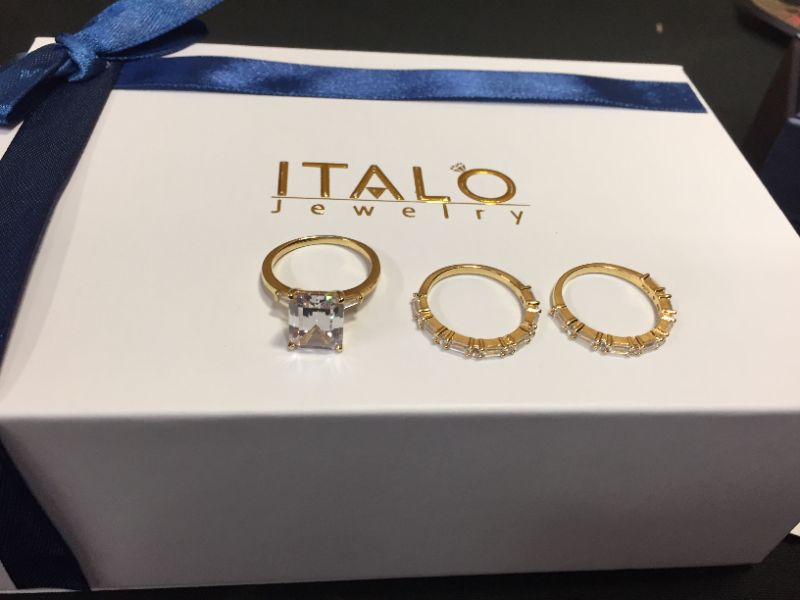 Photo 1 of Italo jewelry- ring set of 3 size 7