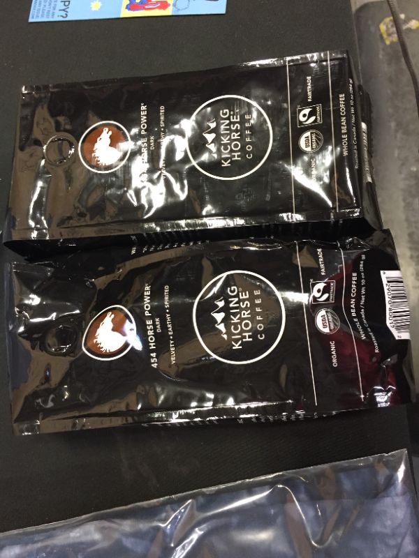 Photo 1 of 2 pack of Kicking Horse Coffee - Organic Fairtrade Whole Bean Coffee 454 Horse Power Dark Roast - 10 oz.