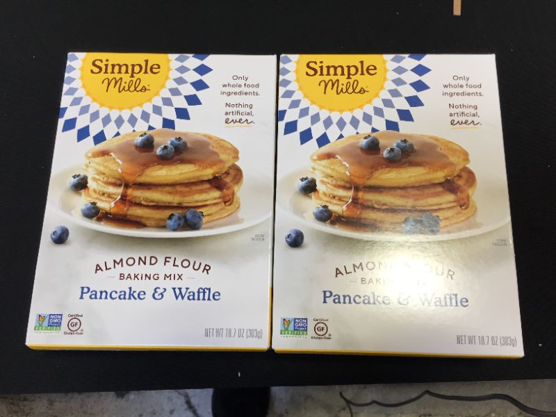 Photo 1 of 2 pack of Simple Mills Gluten Free Pancake & Waffle Almond Flour Mix - 10.7oz
