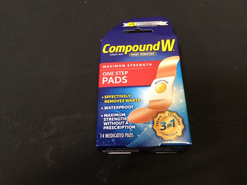 Photo 1 of Compound W Maximum Strength One Step Wart Remover Pads, 14 Count