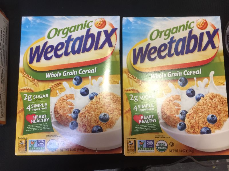 Photo 1 of 2 pack of Weetabix Organic Whole Grain Cereal, 14 Oz