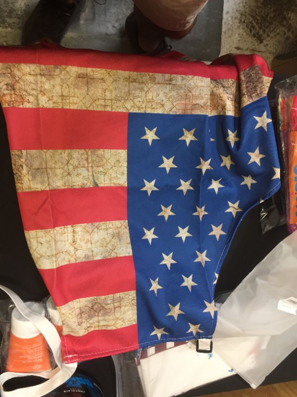 Photo 1 of 2 pack of patriotic table mats and one american flag apron