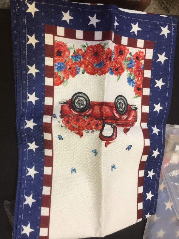 Photo 2 of 2 pack of patriotic table mats and one american flag apron