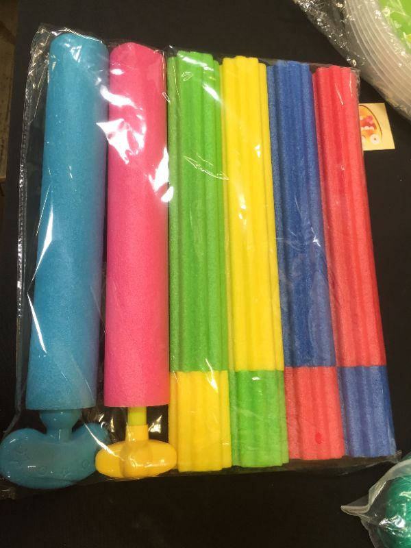 Photo 1 of 5 pack of pool noodle squirt guns