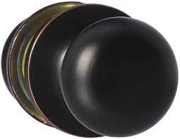 Photo 1 of Amazon Basics Closet Door Knob, Round, Matte Black (4pk)