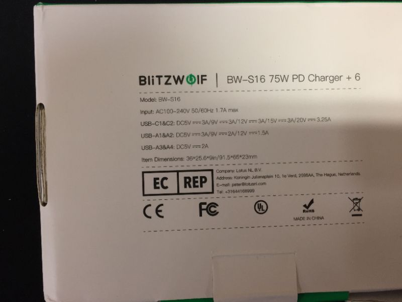 Photo 4 of BlitzWolf BW-S16 75W 6----generic brand