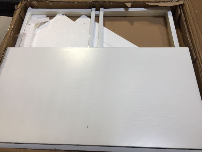Photo 1 of Leopard Computer Desk Folding White 