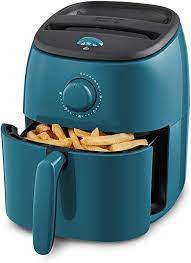 Photo 1 of Dash Tasti-Crisp Electric Air Fryer + Oven Cooker with Temperature Control, Non-stick Fry Basket, Recipe Guide + Auto Shut Off Feature, 1000-Watt, 2.6 Quart - Teal
