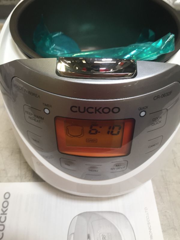 Photo 1 of Cuckoo CR-0632F Multifunctional & Programmable Electric Rice Cooker

