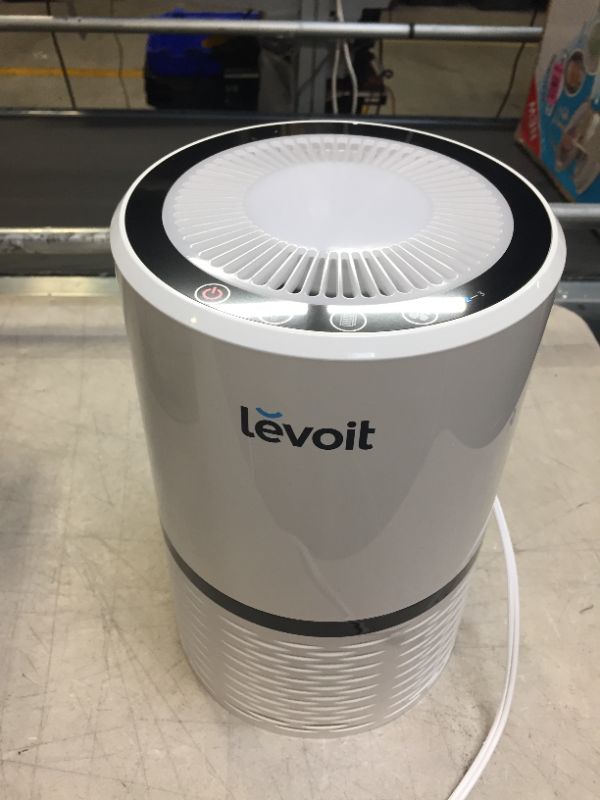 Photo 2 of LEVOIT Air Purifiers for Home, H13 True HEPA Filter for Smoke, Dust, Mold, and Pollen in Bedroom, Ozone Free, Filtration System Odor Eliminators for Office with Optional Night Light, 1 Pack, White
