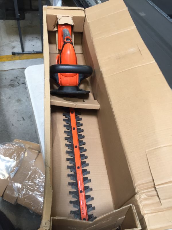 Photo 2 of Black and Decker LHT2436B 40-Volt 24-Inch Cordless Lithium Ion Hedge Trimmer - Bare Tool