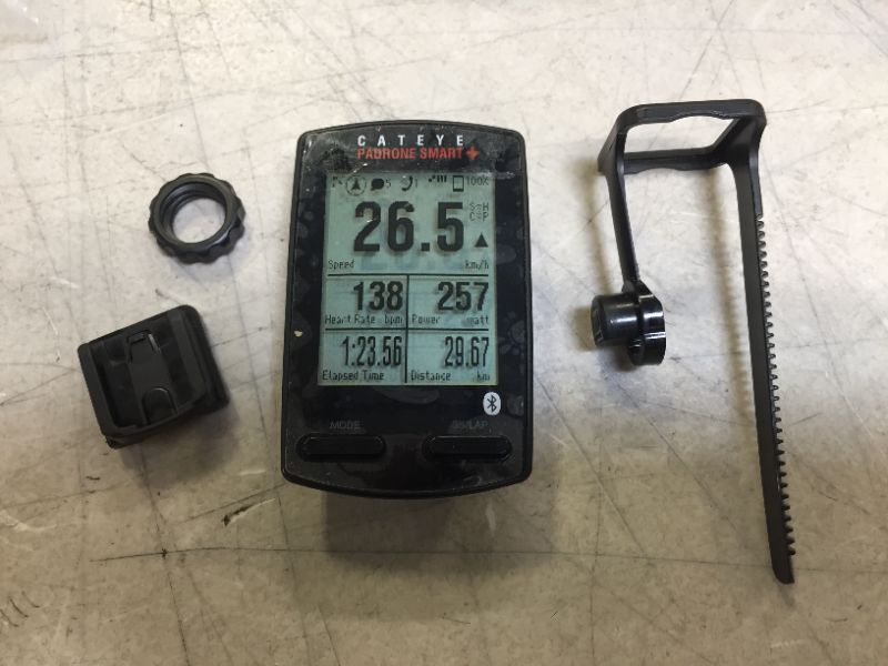 Photo 2 of CatEye Padrone Smart + Cycling Computer- CC-SC100B - Black