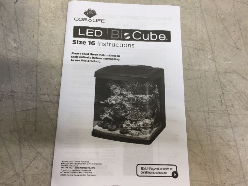 Photo 1 of Coralife Bio Cube LED Aquarium (COULD NOT TEST) (ITEM IS DIRTY)