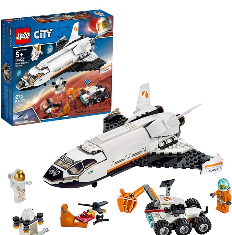 Photo 1 of LEGO City Space Mars Research Shuttle 60226 Space Shuttle Toy Building Kit with Mars Rover and Astronaut Minifigures, Top STEM Toy for Boys and Girls (273 Pieces)