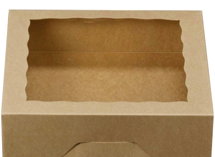 Photo 1 of [25pcs]10inch Brown Natural Kraft Bakery Pie Boxes With PVC Windows,Large Cookie box Disposable Cardboard Containers 10x10x2.5inch,25 of Pack