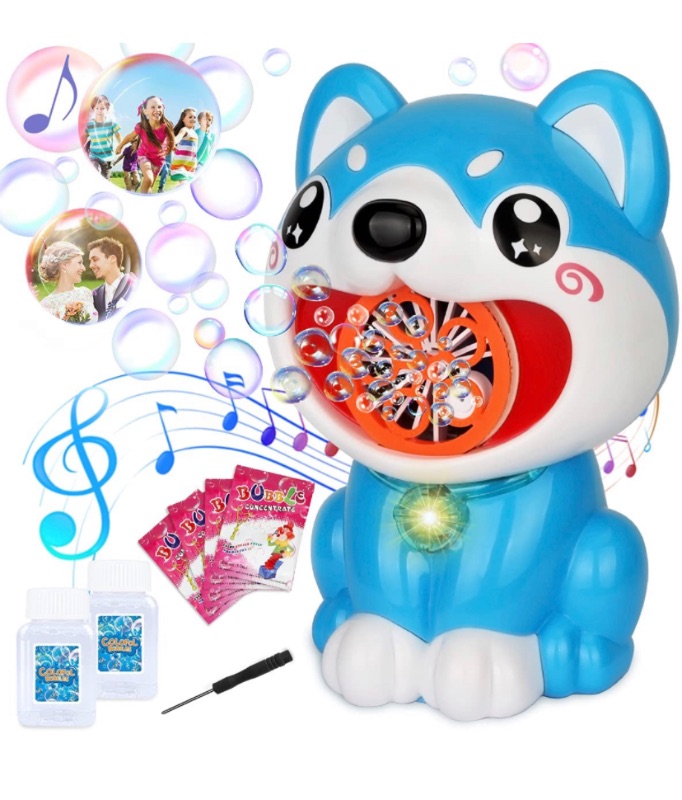 Photo 1 of LOVKIZ Bubble Machine Doggy Bubble Maker for Toddlers 3500+ Bubbles/Mins, Automatic Bubble Machine for Kids Indoor Outdoor Birthday Party Wedding, Bubble Blower for Baby Girls & Boys