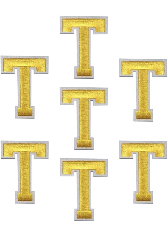 Photo 1 of Tombow 62107 Mono Adhesive Refill Permanent, 1/3-Inch-by-472-Inch

Yellow "T" Letter 7pcs Alphabet Letter A-Z Iron on Patches Sew on Approx. 2.2 x1.9 inches (Yellow, T)

Pink"M" Letter Iron on Patches -2pcs-Children's Alphabet Letter Iron on Patches Appro