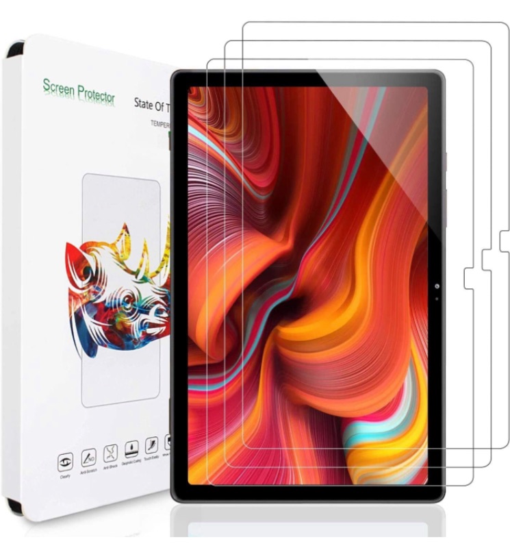 Photo 1 of [3-Pack] Screen Protector for Samsung Galaxy Tab A7 10.4 Inch 2020, [ Tempered Glass ] [ Bubble-Free ] [ Anti-Scratch ] 9H Hardness Tempered Glass Screen Protector for Samsung Galaxy Tab A7 (T500/T505/T507)