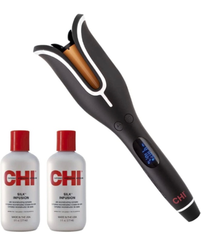 Photo 1 of CHI Spin N Curl Curling Iron & Chi Silk Infusion Kit