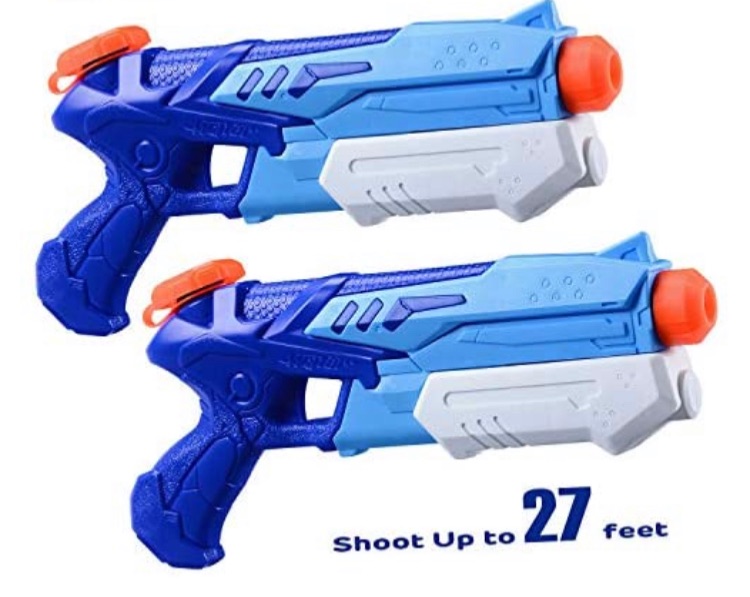 Photo 1 of HITOP Water Guns for Kids Squirt Water Blaster Guns Toy Summer Swimming Pool Beach Sand Outdoor Water Fighting Play Toys Gifts for Boys Girls Children (2 Pack)