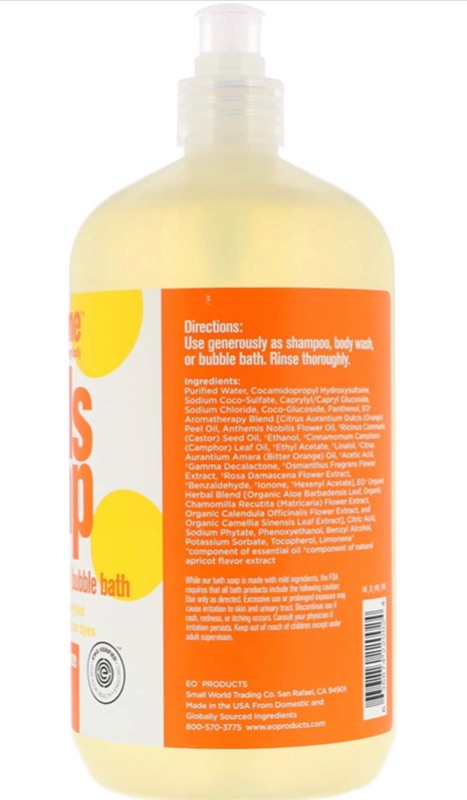 Photo 2 of 2 Pack I EO Essential Oil Products Everyone Soap for Every Kid Orange Squeeze - 32 fl oz