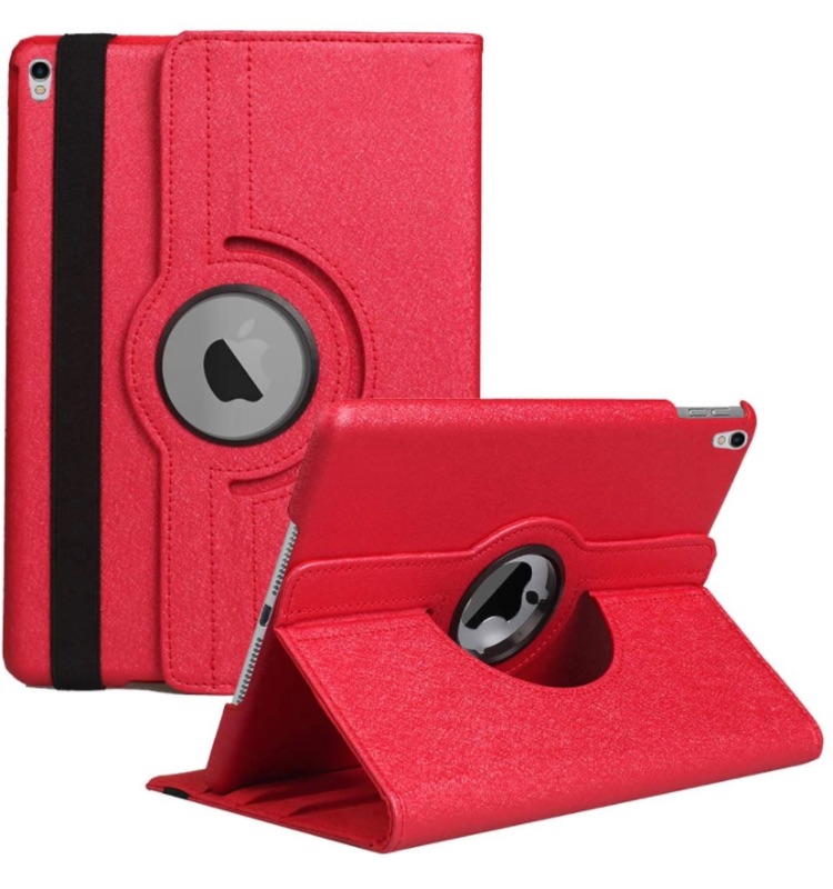 Photo 1 of New iPad Air 3 Case 2019(3rd Gen)/iPad Pro 10.5 2017 Case- 360 Degree Rotating Adjustable Multiple Stand Smart Cover Case with Auto Sleep Wake for Apple iPad 10.5" Case (Red)