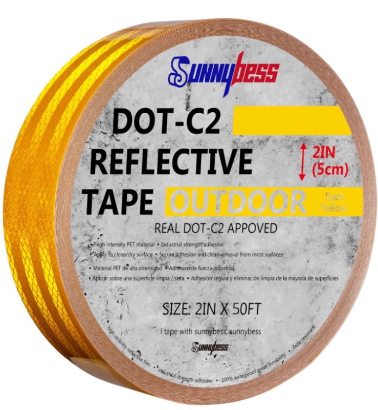 Photo 1 of 
Sunnybess Reflective Tape for Vehicles and Property 2” Wide Self-adhesive Conspicuity Safety Tape