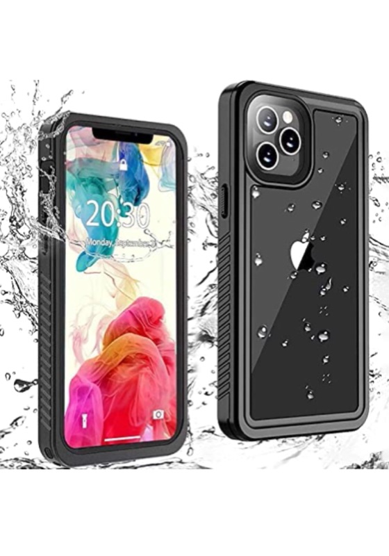 Photo 1 of ERUN Compatible With iPhone 12 Pro Waterproof Case,Compatible With iPhone 12 Pro Case (6.1 inch),Fully Sealed IP68 Waterproof Clear Back Shockproof Dirtproof.