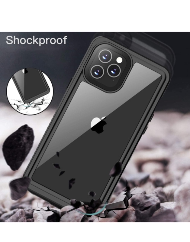 Photo 6 of ERUN Compatible With iPhone 12 Pro Waterproof Case,Compatible With iPhone 12 Pro Case (6.1 inch),Fully Sealed IP68 Waterproof Clear Back Shockproof Dirtproof.