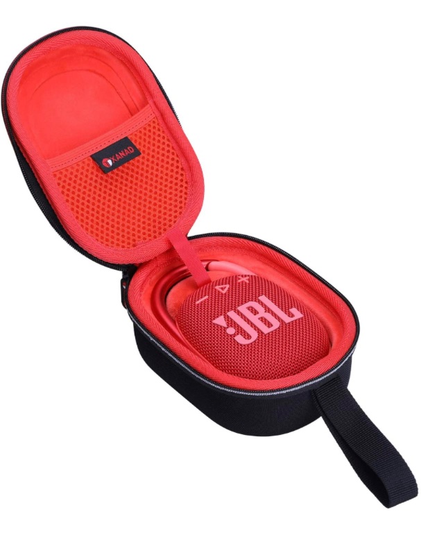 Photo 1 of XANAD Hard Case Compatible with JBL Clip 4 Bluetooth Speaker - Travel Protective Bag (Red)