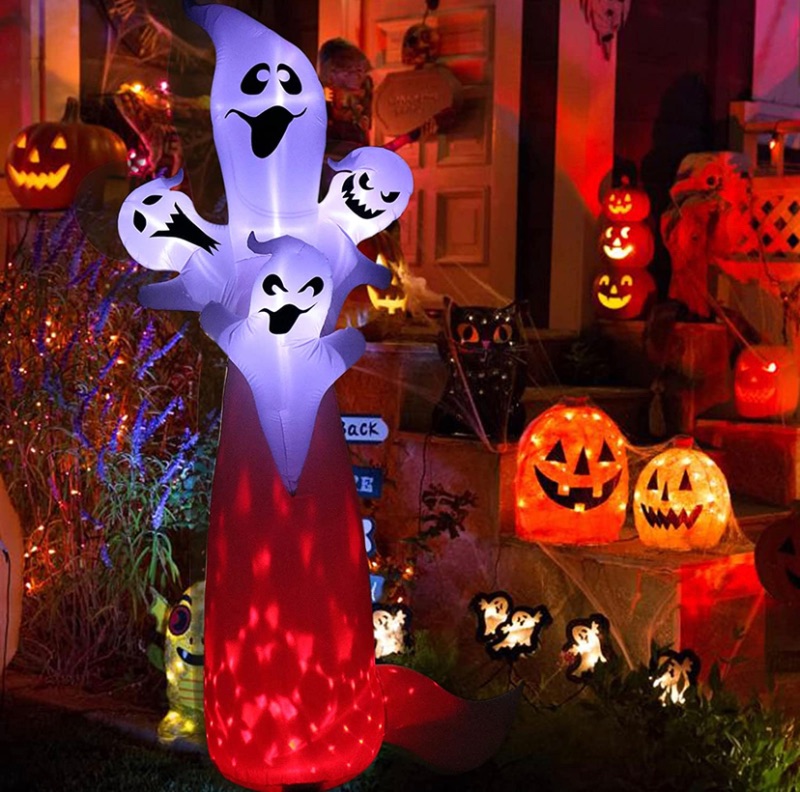 Photo 1 of 10.8FT Halloween Ghost Inflatables Decorations Kalolary Blow Up Ghost Inflatables with Build-in LEDs Inflatables Outdoor Yard Decorations for Halloween Party