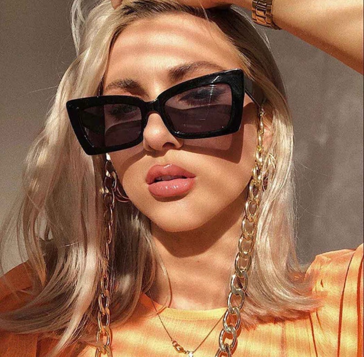 Photo 1 of Obmyec Punk Eyeglass Chain Gold Eyeglasses Chain Chunky Sunglass Chains Glasses Retainer Holder for Women and Men