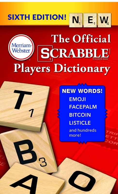 Photo 2 of 
The Official SCRABBLE Players Dictionary, Sixth Ed. (Mass Market Paperback) 2018 Copyright, by Merriam-Webster

XJSGS Gatling Bubble Machine?2021 Cool Toys Gift Mini Bubble Machine?8 Hole - Automatic Bubble Maker Kids Outdoors Activity Toy (Golden)