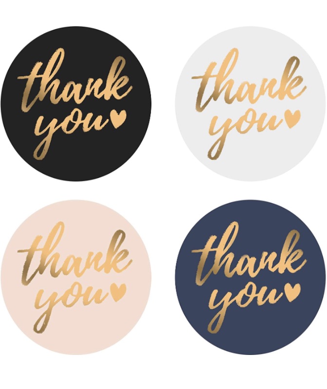 Photo 1 of 600 Pcs Thank You Stickers - 1.5" Thank You Stickers Roll | Multiple Designs Thank You for Supporting My Small Business Stickers | Thank You Stickers Small Business Supplies (Classic)

Kids Happy Birthday Sticker Labels Roll, Children's Birthday Party Gre