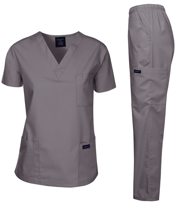 Photo 1 of Dagacci Scrubs Medical Uniform Women and Man Scrubs Set Medical Scrubs Top and Pants. Size M