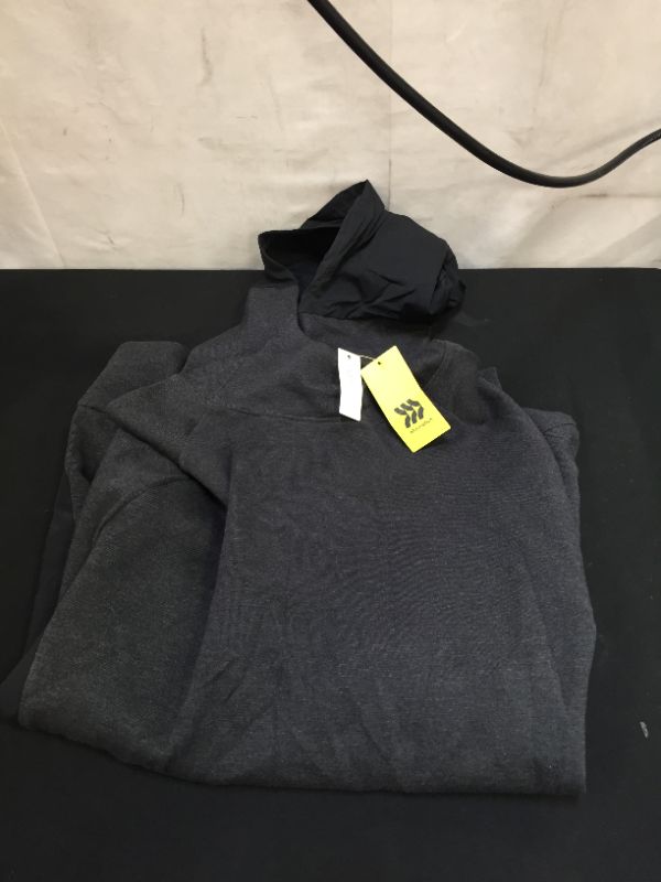 Photo 1 of Men's Gym Fleece Hooded Sweatshirt - All in Motion Black XXL