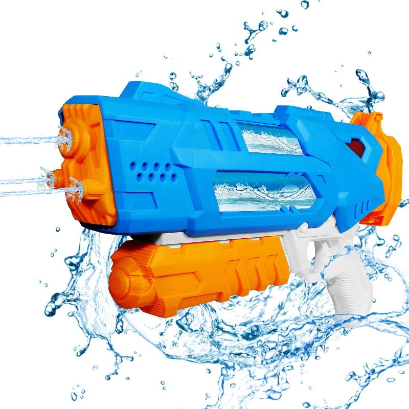 Photo 1 of Biulotter Water Gun for Kids, 3 Nozzles Transparent Squirt Guns Water Gun 1200CC Water Toys for Boys Girls Summer Swimming Pool Beach Sand Outdoor Water Fighting Play Toys
