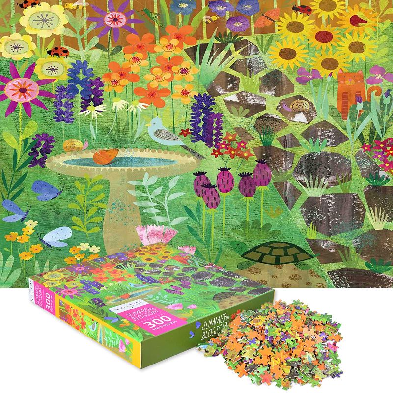 Photo 1 of VASTAR 300 Piece Puzzle for Adults and Kids - Summer in Blossom - Decompression and Home Decoration Large Jigsaw Puzzle Game for Indoor Activity Family Toy
